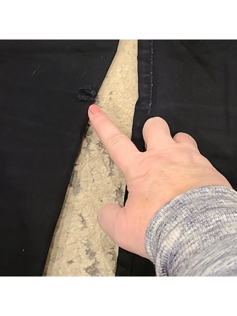 Aritzia The Castings high rise cigarette Jeans Overdye Black, raw edge hems